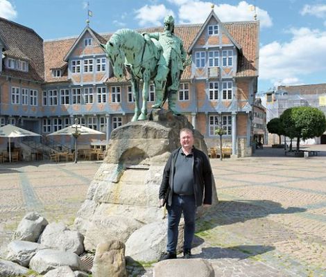 Timo Büchner in Wolfenbüttel. Foto: Christoph Matthies/IHK Braunschweig